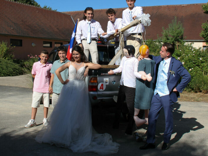 Mariage 4 juillet  photo groupe , amis